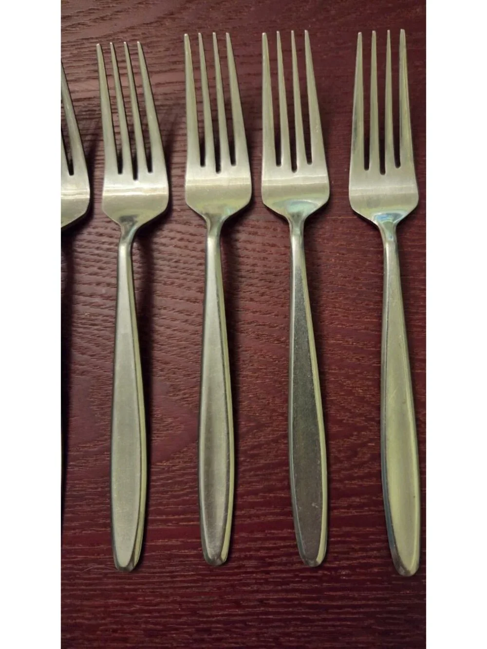 Easterling Rhineland Stainless Flatware Dinner Forks Set 7
